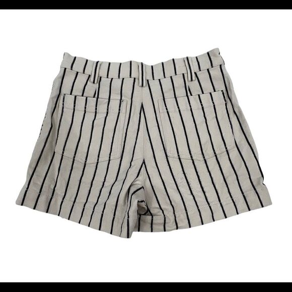 Madewell Emmett Button Front Striped Shorts - Picture 5 of 6
